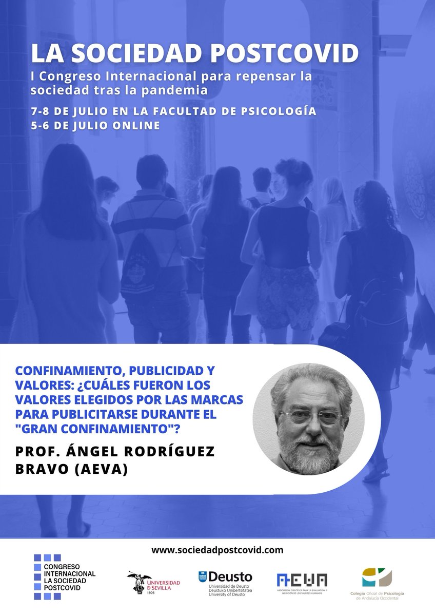 ¡Novedades! 📢

Ángel Rodríguez Bravo hablará sobre los valores de la #publicidad en la época del #confinamiento general en España. 

Más información 👇

sociedadpostcovid.com/2021/06/02/ang…