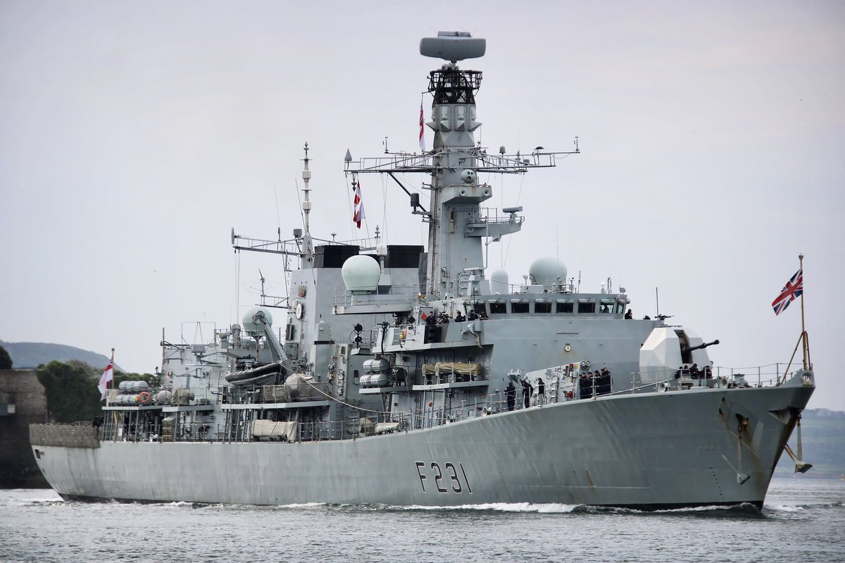 NavyLookout's tweet image. .@hms_argyll returns home to Devonport after participation in #FormidableShield2021 

Via @defenceimagesuk @RfaNostalgia