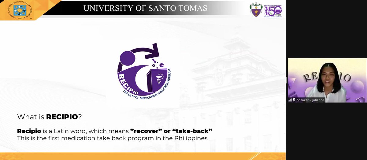 GPH2022's tweet photo. NEXT UP: We are pleased to have our third speaker for this afternoon, Ms. Julienne Tabor!

#RecipioAdvocate
#MedicationTakeBack
#DrugGsposal https://t.co/ARHTaoiyHi