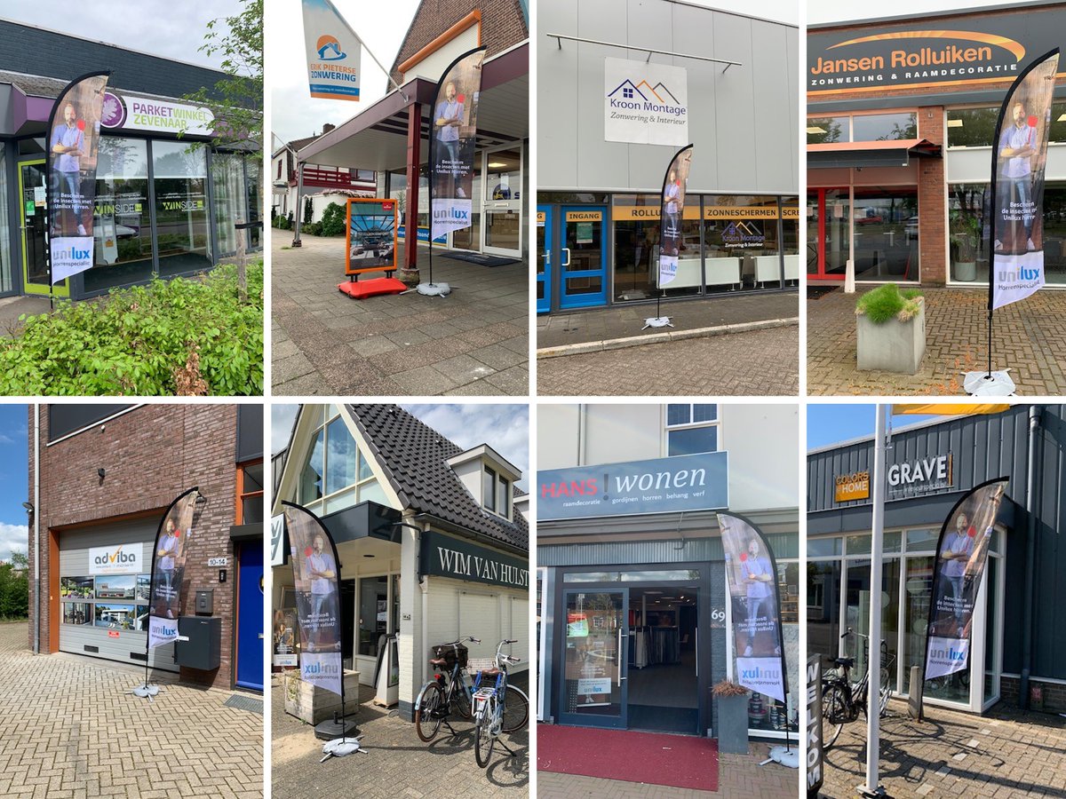 De winkels zijn weer open... de vlaggen kunnen uit!
Unilux regelde voor haar committed dealers gratis beachflags. Andere dealers kunnen deze natuurlijk ook bestellen via de dealerlogin!
#unilux #horren #beschermdeinsecten