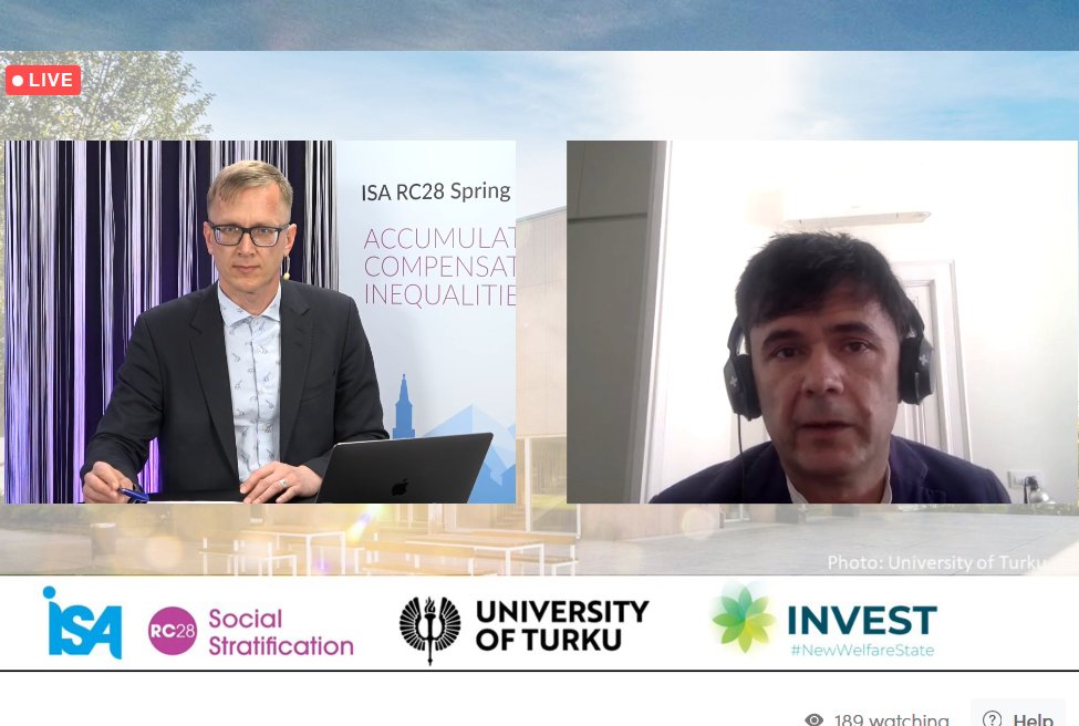 The first #RC28Turku #keynote by Professor Fabrizio Bernardi, European University Institute, gave insightful perspectives on testing compensatory #advantage in #education'al transitions. <a href="/RC28_Turku/">RC28 Turku</a> Lively, interesting discussions followed. Thank you Fabrizio!