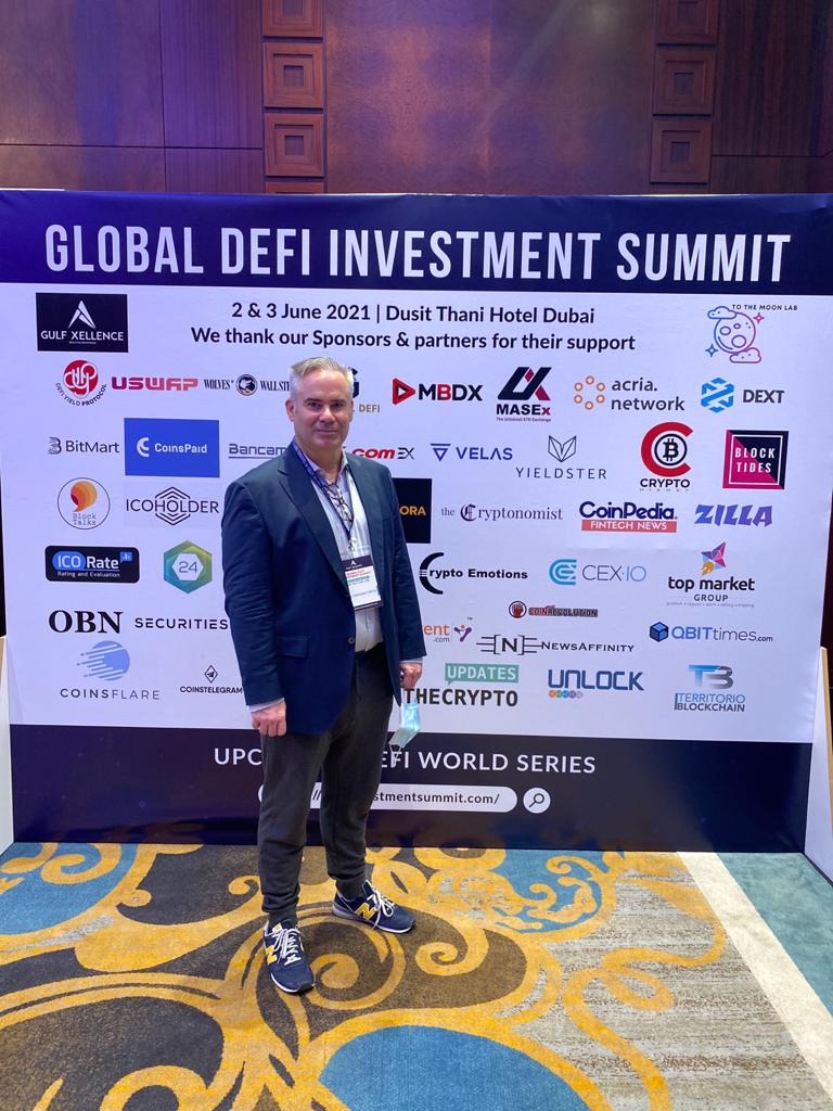 paypolitan's tweet image. Nils at Global DeFi Investment Summit in Dubai!