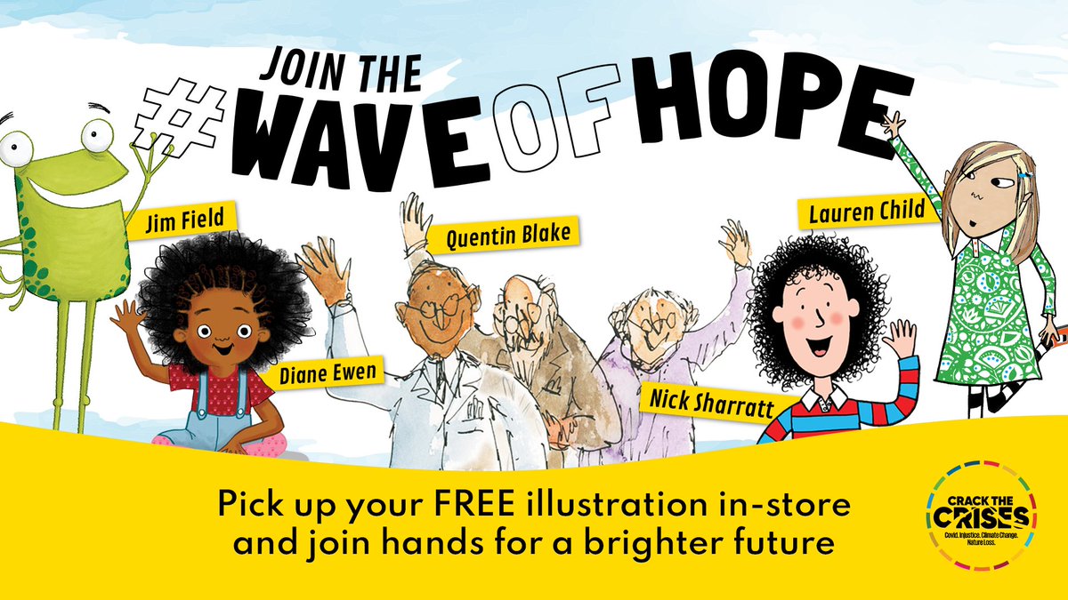Join the #waveofhope! Pick up your free colouring sheets in store now!