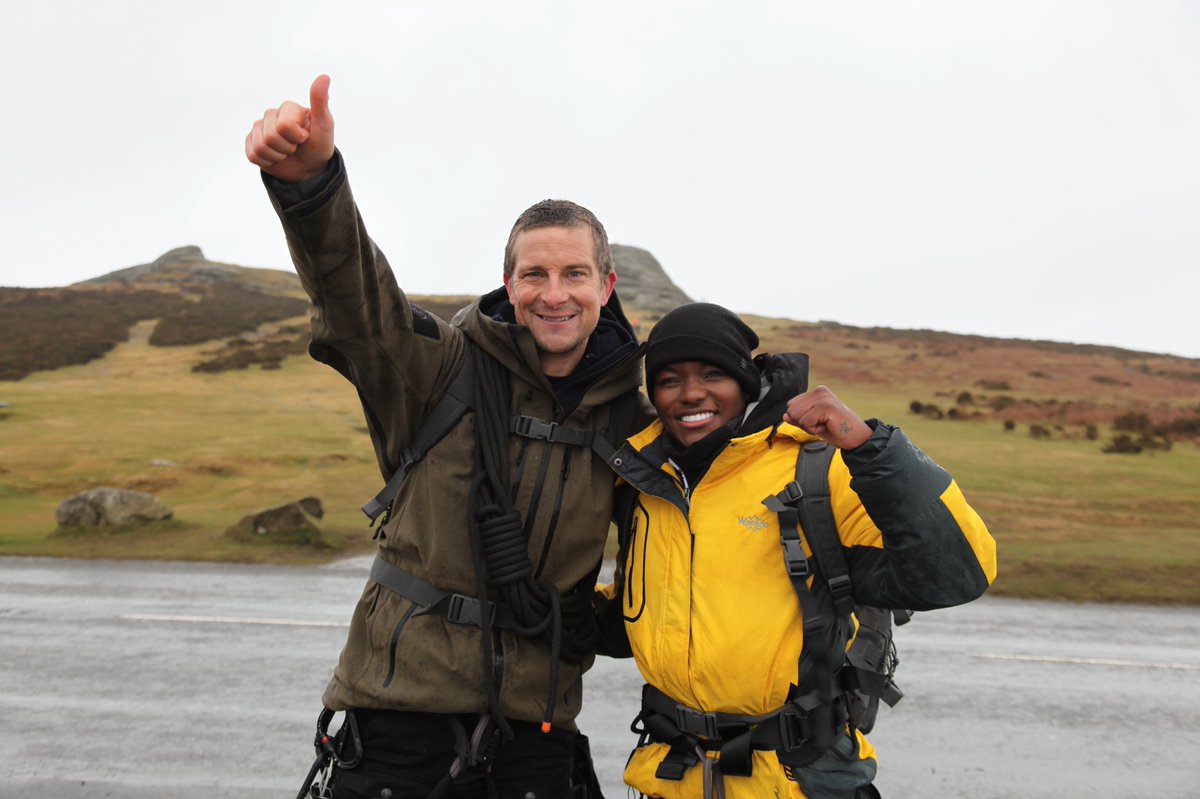 NicolaAdamsOBE's tweet photo. Donโt miss me and @BearGrylls Wild Adventure Friday 4th June 9:30pm On ITV / ITV Hub @ITV this was amazing I push my boundaries and tested my limits ๐ค๐พ #letsgo #bearscout ๐ป https://t.co/44XSBvLmGh