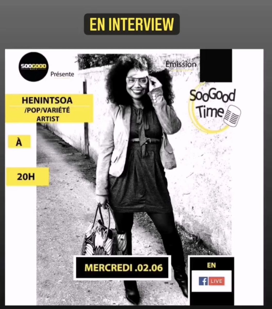 IkalaTia's tweet photo. #Ahahie 🙋🏽‍♀️ on se retrouve ce soir à 20h pour #livefacebook sur @soo_good_media soyez en #poleposition pour #soogoodtime 
👉 https://t.co/tpfZnajmBF
🖌 tu peux toujours poster ta vidéo avec le nouveau titre #viensjetemmène en ajoutant #VJTECHALLENGE #henintsoa #GoodVibesOnly #hit https://t.co/GKpoGZNIk6
