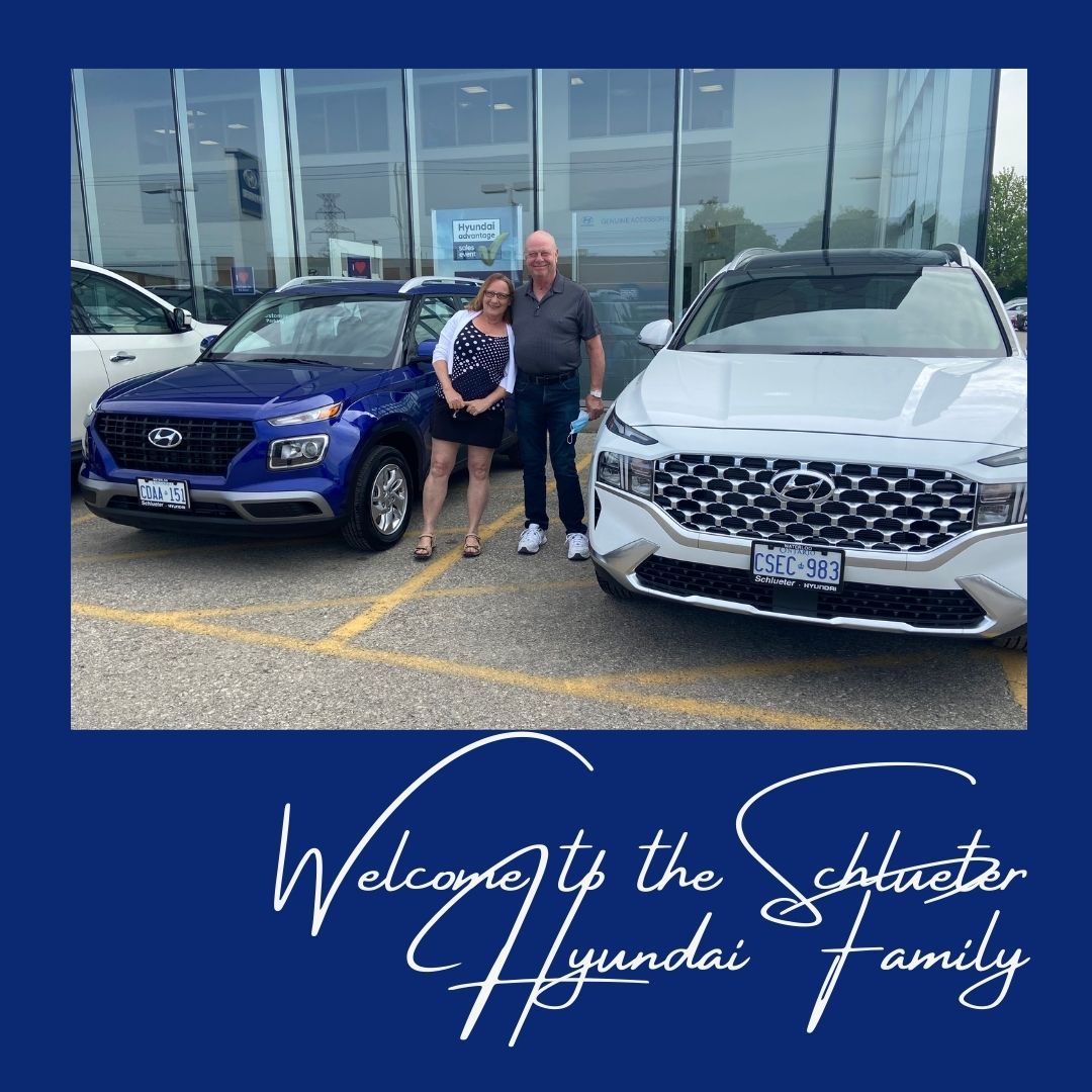 schluetergroup's tweet image. Steve &amp;amp; Cathy both picked up a new Hyundai from Keith this week!  Cathy switched from her Elantra to a sweet little Venue while Steve picked out a beautiful new Santa Fe.  Thank-you so much 🚗 🚙 
#schlueterhyundai #newride #Hyundai #SantaFe #Venue