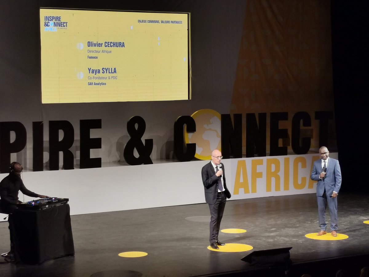 Bravo à notre membre <a href="/Cechura/">christian cechura</a> Directeur Afrique <a href="/famoco/">Famoco</a> sur la scène Inspire &amp; Connect Africa.
Le numérique doit être au cœur du développement, en particulier pour le monde agricole. Il faut de l'audace, de la résilience &amp; la patience. Tous les fondamentaux sont là pour réussir !