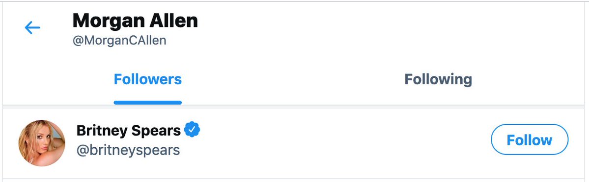 DaisyBard's tweet image. my boyfriend's sister has 66 followers on this app.

one of them is britney. 

she does not follow her back.