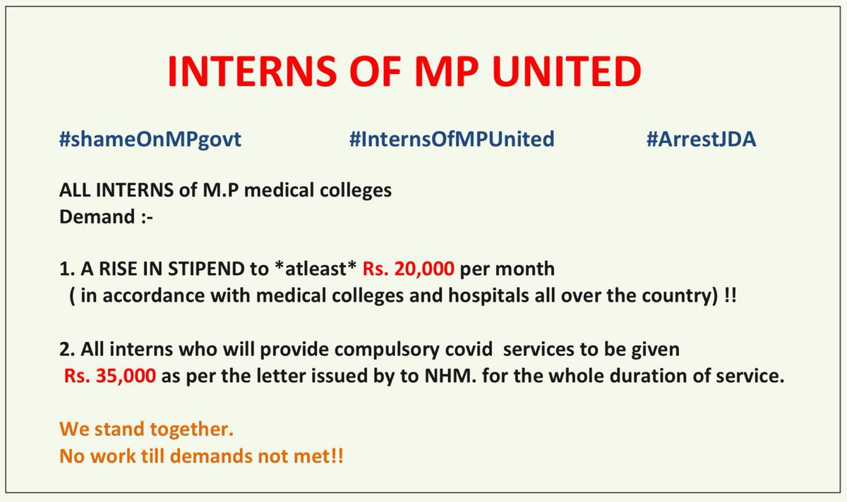dr_kash__'s tweet photo. #InternsOfMPUnited
#shameOnMPgovt https://t.co/nuLQGeKaDh