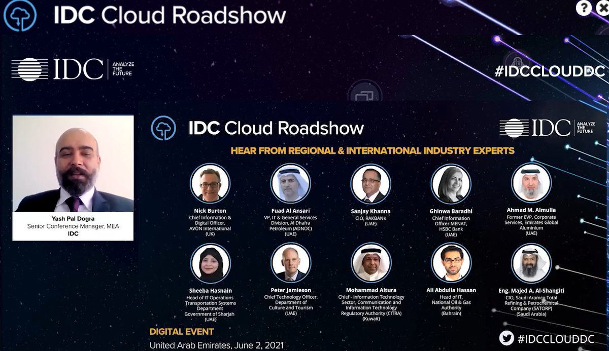 IDCMEA's tweet image. Make sure you catchup at the #CIO Masterclass to hear from our regional and international industry experts at #IDCCLOUDDC #UAE @yashidc