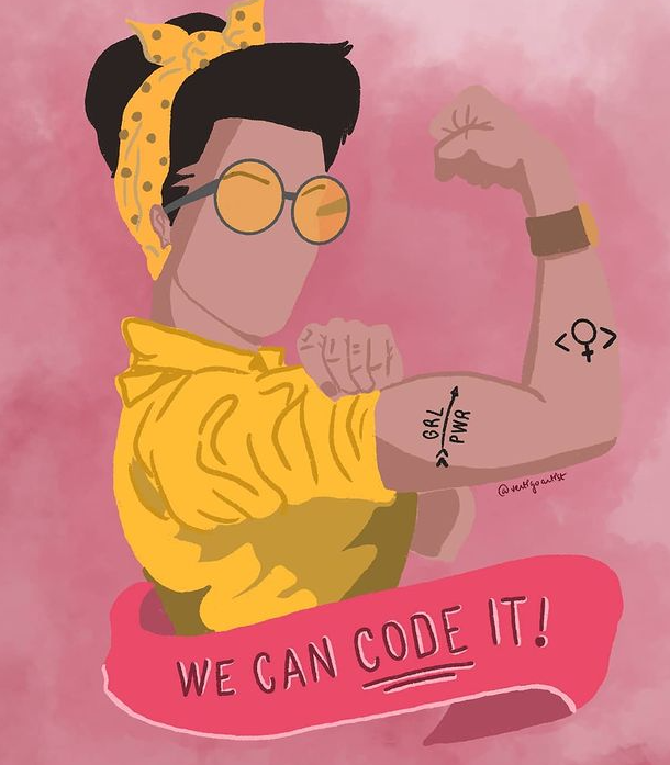 thegirlcode_co's tweet photo. Can we? We CAN! Hope all you #techgirls start your day on this positive note and also remember to take short breaks to unwind :) #coding #html #thegirlcode #girlcode #girls #womenintech #codingweek #slack #programming #WomenWhoCode #codinglife #learning https://t.co/qMWplvcfPb
