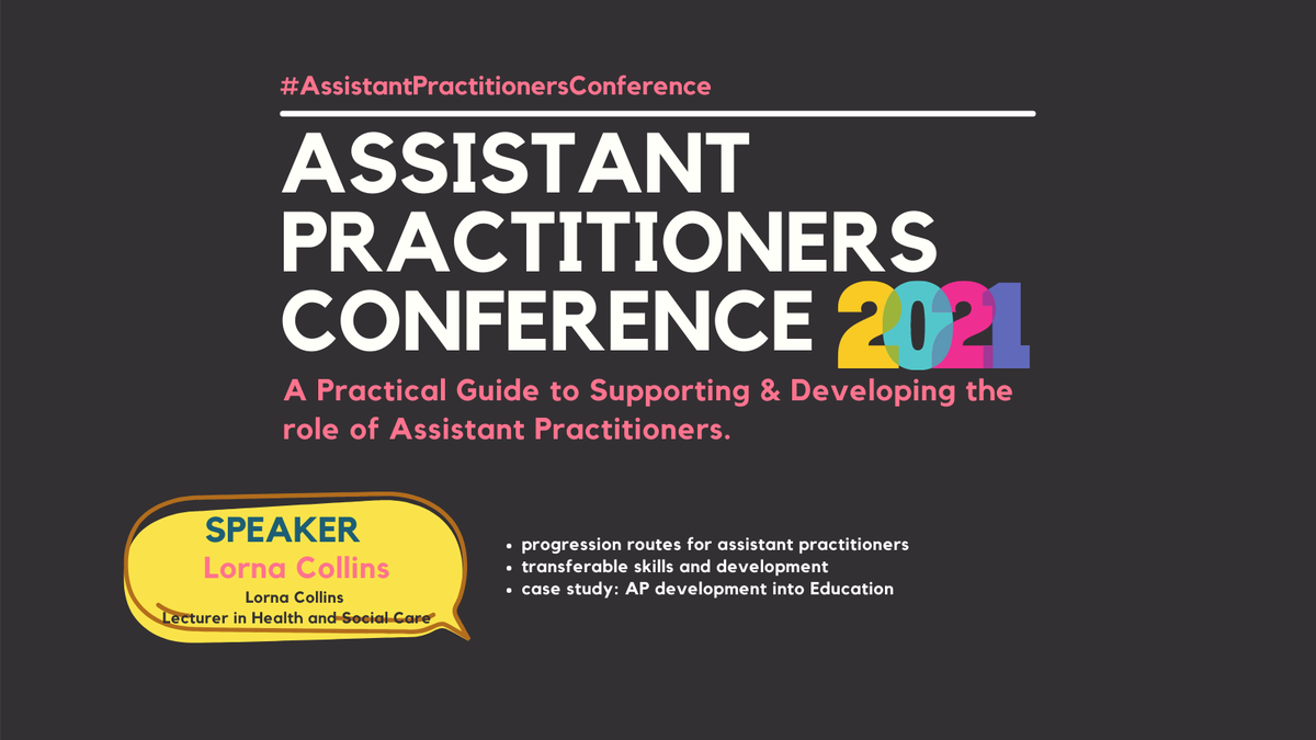 WeAPS_NHS's tweet photo. The #AssistantPractitioners Conference 2021: Speaker introduction - Lorna Collins Lecturer in Health and Social Care #AssistantPractitionersConference. #assistantpractitoner Learn more here https://t.co/dkNBklbPWa
@LcollinsOT @UCLan @theRCOT https://t.co/nATZo2yHqr