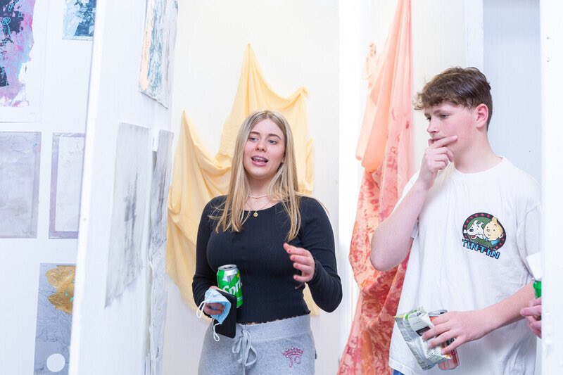 cranleighschool's tweet photo. Lower Sixth Art exhibition opened to pupils last week as a preview to the end of year show. Some stunning pieces started in lockdown and developed in school @MuddySchools @Cranleigh_Ad @SurreyLife https://t.co/krMEHlN3E2