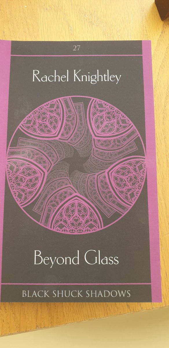 ArielKahn2's tweet photo. After a fab launch on FB, great to receive a copy of #BeyondGlass by @DrRKnightley, right in time for my birthday,  as part of her launch prize draw. A great collection witty  and edgy horror stories. Recommended! https://t.co/dRU7PEH0f8