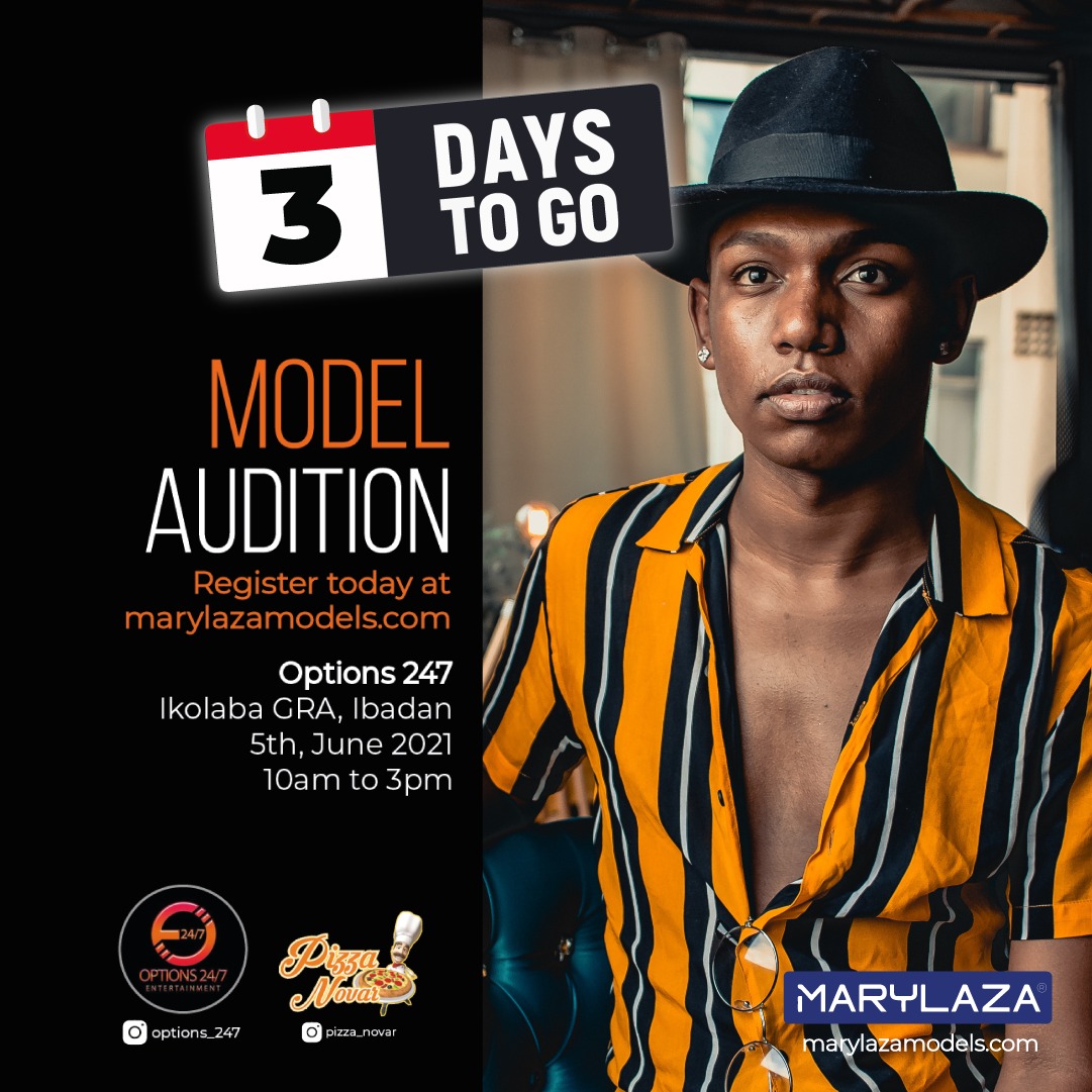 OMarylaza's tweet photo. In just 3 days the much awaited audition would be live in the city of Ibadan!!!
Get ready!!! https://t.co/Qnoa83f5HI