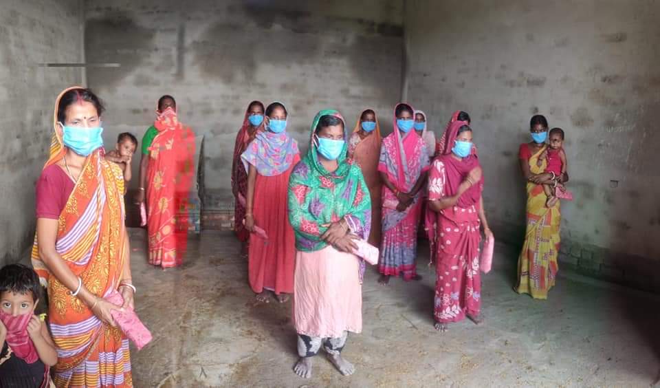 ThePowerofHuma1's tweet photo. We organized a #SanitaryNapkins Distribution Drive' at a slum named Vestpara in the Chanchal Sub-Division, Malda on June 1, 2021.

Our team has partially tried to adopt the area. Earlier, we had distributed food items to them and trying to take care of thei daily necessities. https://t.co/yZQKIb1y3L