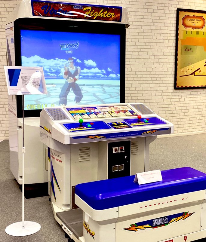 非売品】バーチャファイター2 筐体付属パネルSEGA