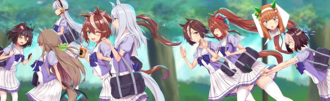 #ウマ娘 
#ウマ娘プリティーダービー 
テイオー描いてたら増えてました 