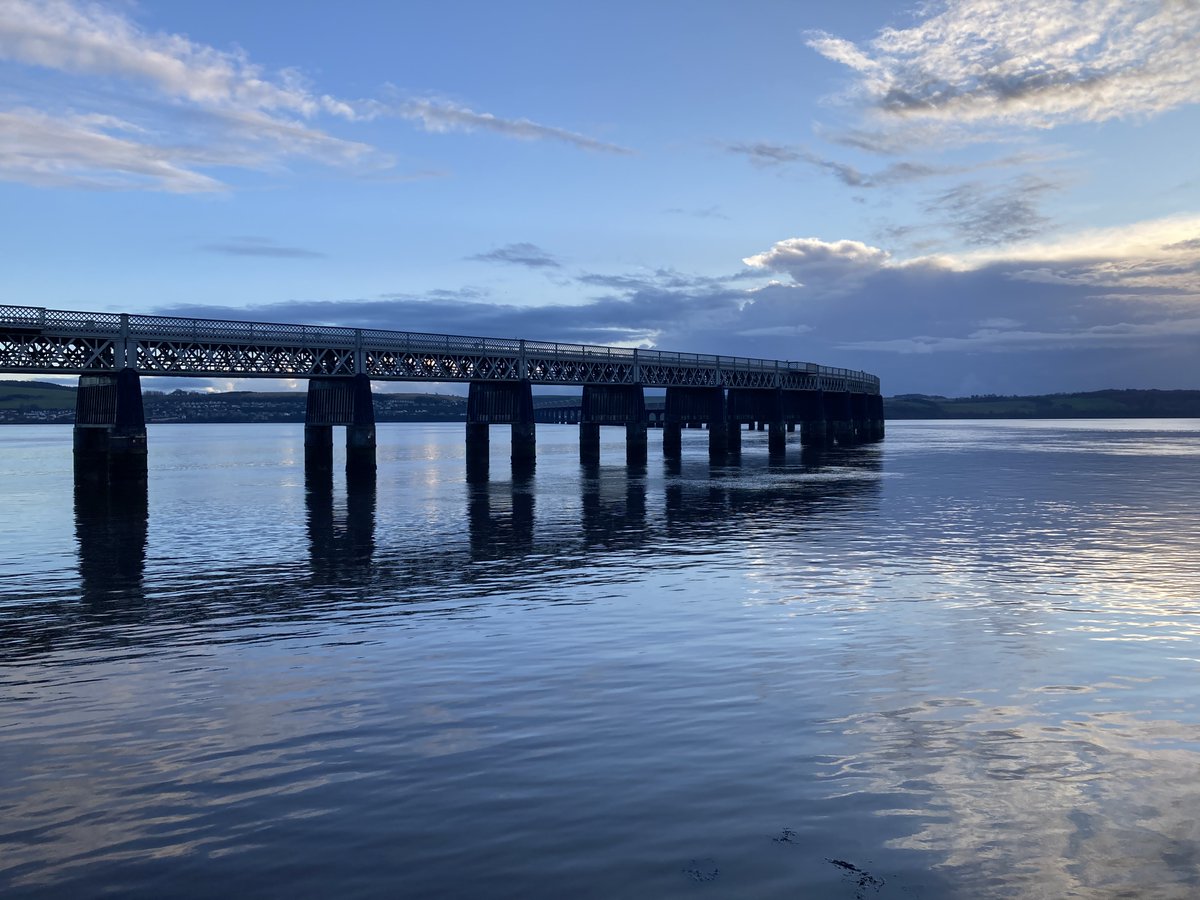 Our current header photo is Dundee's Tay Rail Bridge. This is the second Rail Bridge over the Tay and was opened in 1887.
This first bridge succumbed to a violent storm in 1879 tragically taking up to 75 souls. Search Tay Rail Bridge Disaster for further reading and memorials.