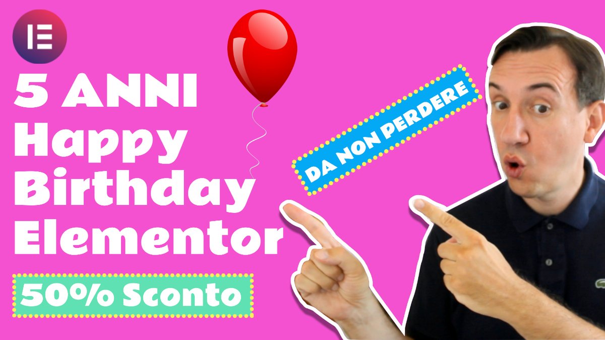 Elementor Compie 5 Anni!!!!!
youtube.com/watch?v=fENSxM…