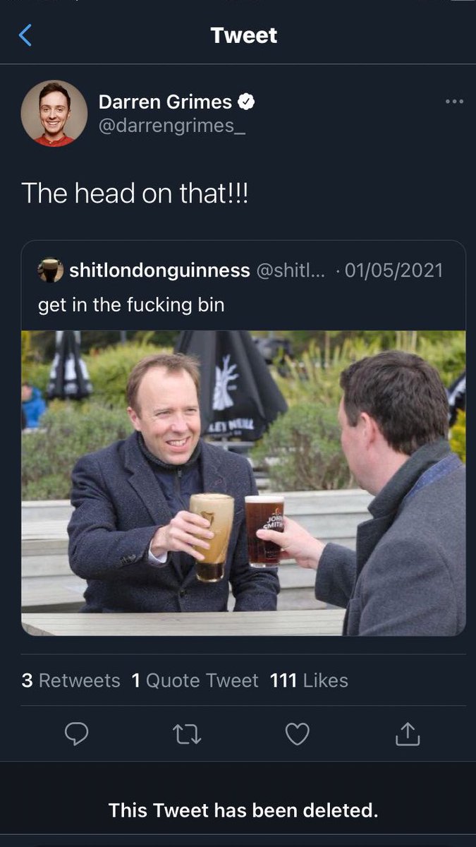ahh I see Darren Grimes is trending
