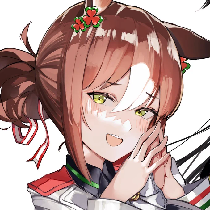 めちゃめちゃ嬉しそうなファインと
めちゃめちゃ嫌そうなシャカール。
#ウマ娘 #ファインモーション #エアシャカール 
