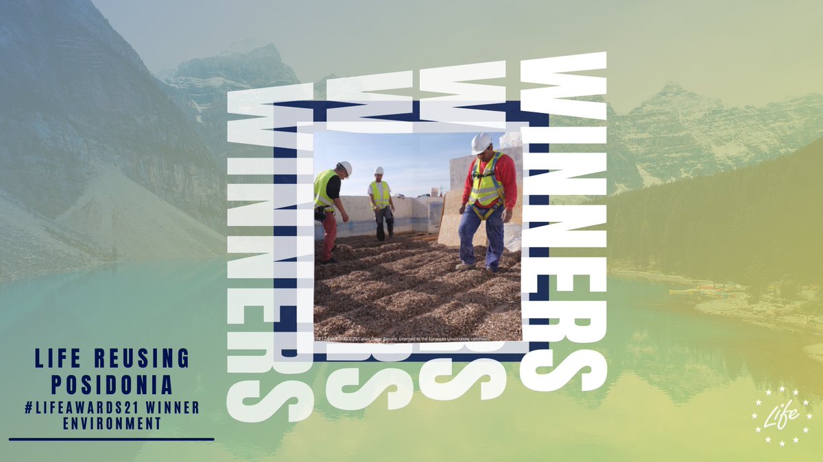 LIFE Programme (@lifeprogramme) on Twitter photo Enhorabuena <a href="/LifeRPosidonia/">LifeReusingPosidonia</a>! 🏆🇪🇸 The winners of the #LIFEAwards21 in the #environment category!
Their local, traditional & green construction methods reduced:
🌬️C02 emissions by 60%
⚡Energy use by 70%
💧Water by 60%
Get to know them ➡️ bit.ly/2QYDyfc
#EUGreenWeek Enhorabuena <a href="/LifeRPosidonia/">LifeReusingPosidonia</a>! 🏆🇪🇸 The winners of the #LIFEAwards21 in the #environment category!
Their local, traditional & green construction methods reduced:
🌬️C02 emissions by 60%
⚡Energy use by 70%
💧Water by 60%
Get to know them ➡️ bit.ly/2QYDyfc
#EUGreenWeek