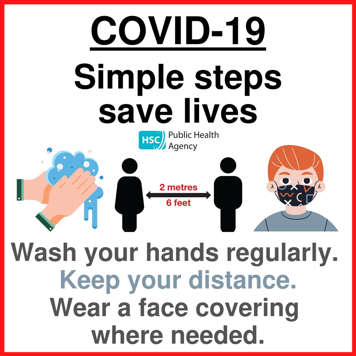 With the vaccination programme now open to anyone aged 18 or over &amp; with restrictions continuing to ease, things are really looking up 👆😃

It's still important to keep following the simple steps of washing our hands, wearing a face mask where required &amp; social distancing 😷🤝