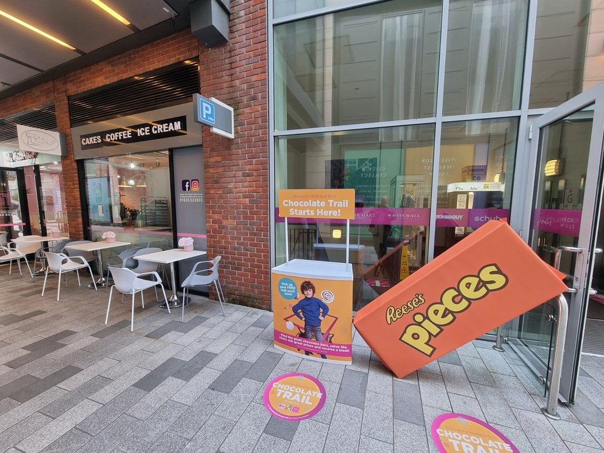 It's HALF TERM the sun is shining - come and take part in Newbury's FREE CHOCOLATE TRAIL, look for the giant bars and pick up some treats on the way! Collect your FREE trail flyer from outside SWEETBOX today! <a href="/VisitNewbury/">Visit Newbury</a>