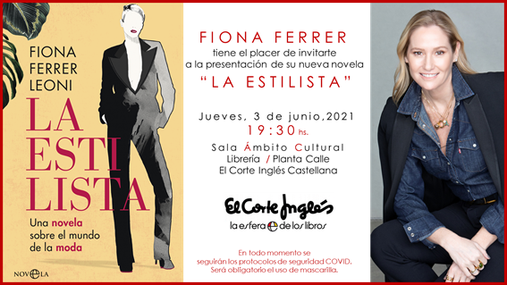 .<a href="/FIONAFERRER/">Fiona Ferrer-Leoni</a> presenta y firma su novela 'La estilista' el jueves 3 de junio a las 19h30 en <a href="/ambitocultural/">Ámbito Cultural</a> de <a href="/elcorteingles/">El Corte Inglés</a> de Castellana #Madrid 

#LaEstilista #novela #moda