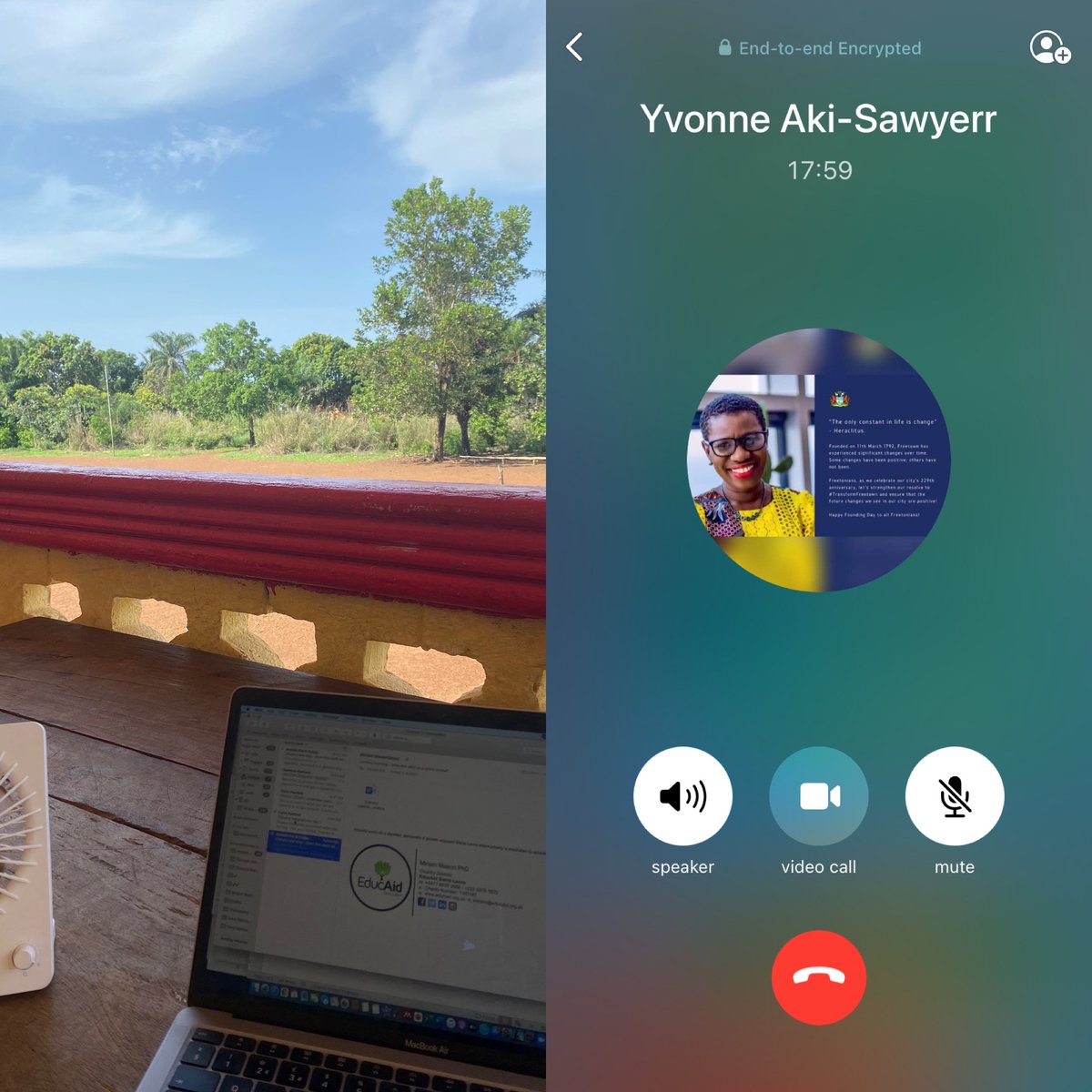 EducAidSL's tweet image. Sorry not to be there in person but excited to be with @risingacademies updating @yakisawyerr &amp;amp; her team on the great progress made in #FreetownSchools establishing the #MinimumExpectations as a foundation for further improvement  #TogetherWeCan #EducationInSierraLeone 🇸🇱📚💚