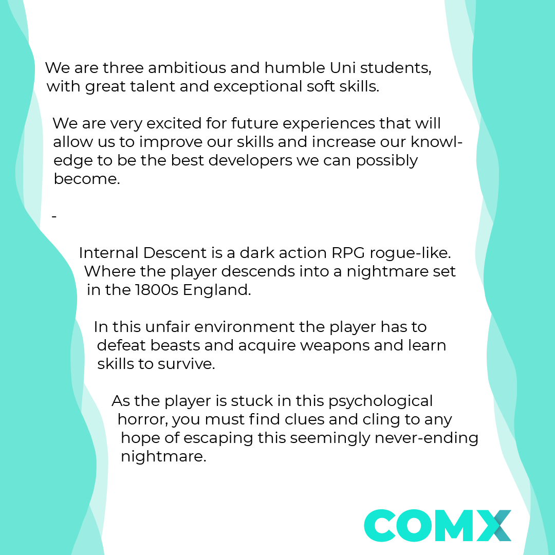 uogct's tweet photo. Check out Red Punch Games, another awesome team working on a dark action RPG for COMX. Join us on Friday to check them and more teams out, and swipe through below to see their work! #VirtualCOMX #COMX21 https://t.co/Txsx8epbHz