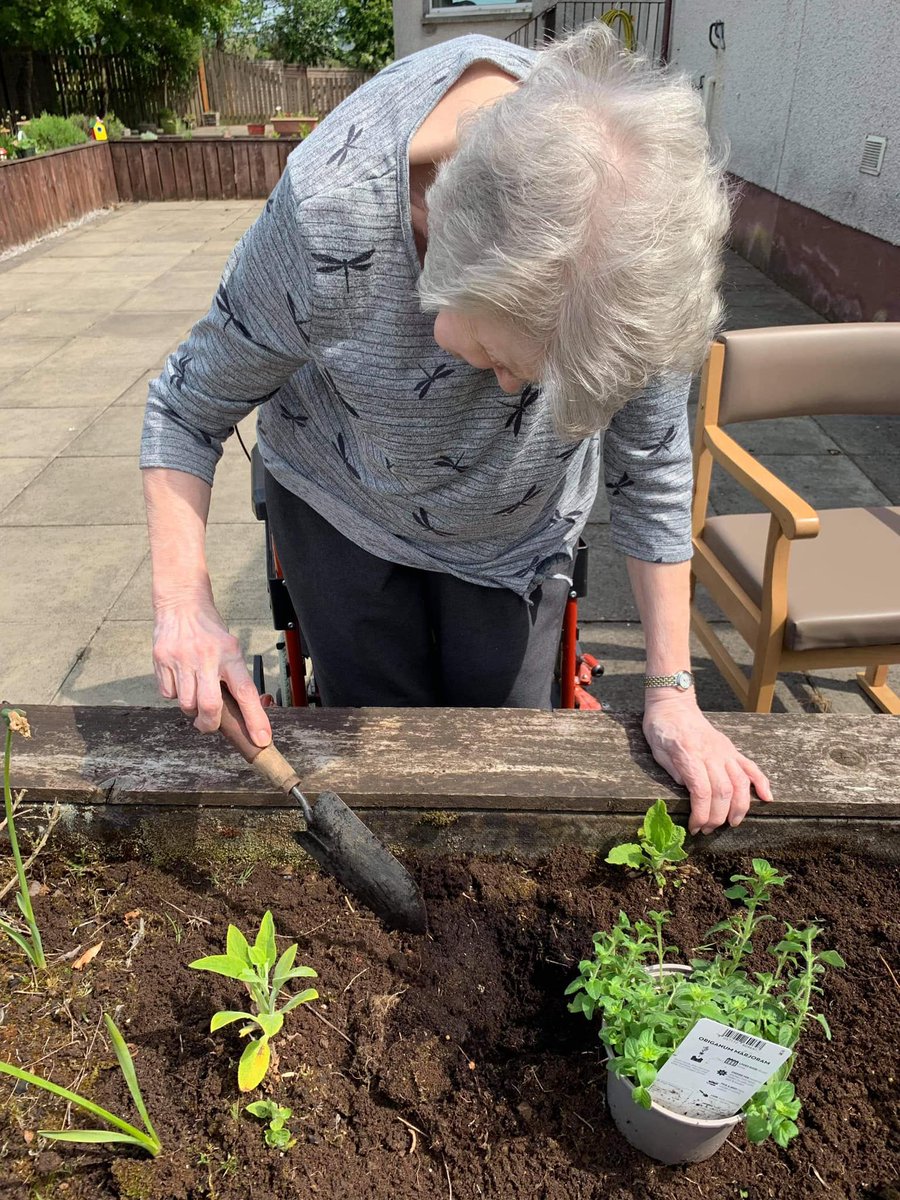 The lovely weather continues and <a href="/HeatherfieldCa4/">Heatherfield Care Home</a> made the most of it creating their sensory garden with raised flower beds for ease of planting and a birdbox in which some new arrivals appeared! Such a special place ❤️ #gardening #sensorygarden #babybirds #happycarehome