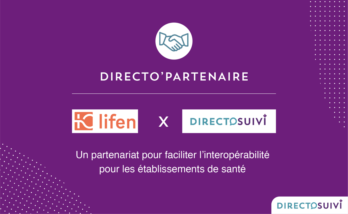 🤝DirectoSuivi X Lifen : un partenariat pour faciliter l’interopérabilité pour les établissements de santé 🤝

Retrouvez plus d’informations juste ici 👉🏼lifen.fr/partner/direct…