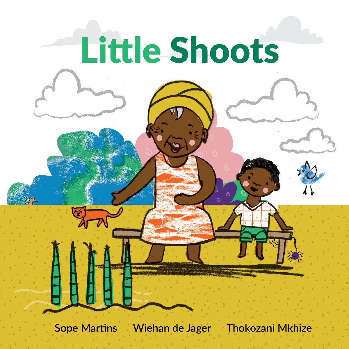 bookdash's tweet image. We've just published "Little Shoots" to bookdash.org, free for all to read and re-use.

Created at our 17th Book Dash event by Wiehan de Jager (Illustrator), @SopeMartins (Writer), @Legendaree24 (Designer), and Alison Ziki (Editor) 

#everychild100books #bookdash