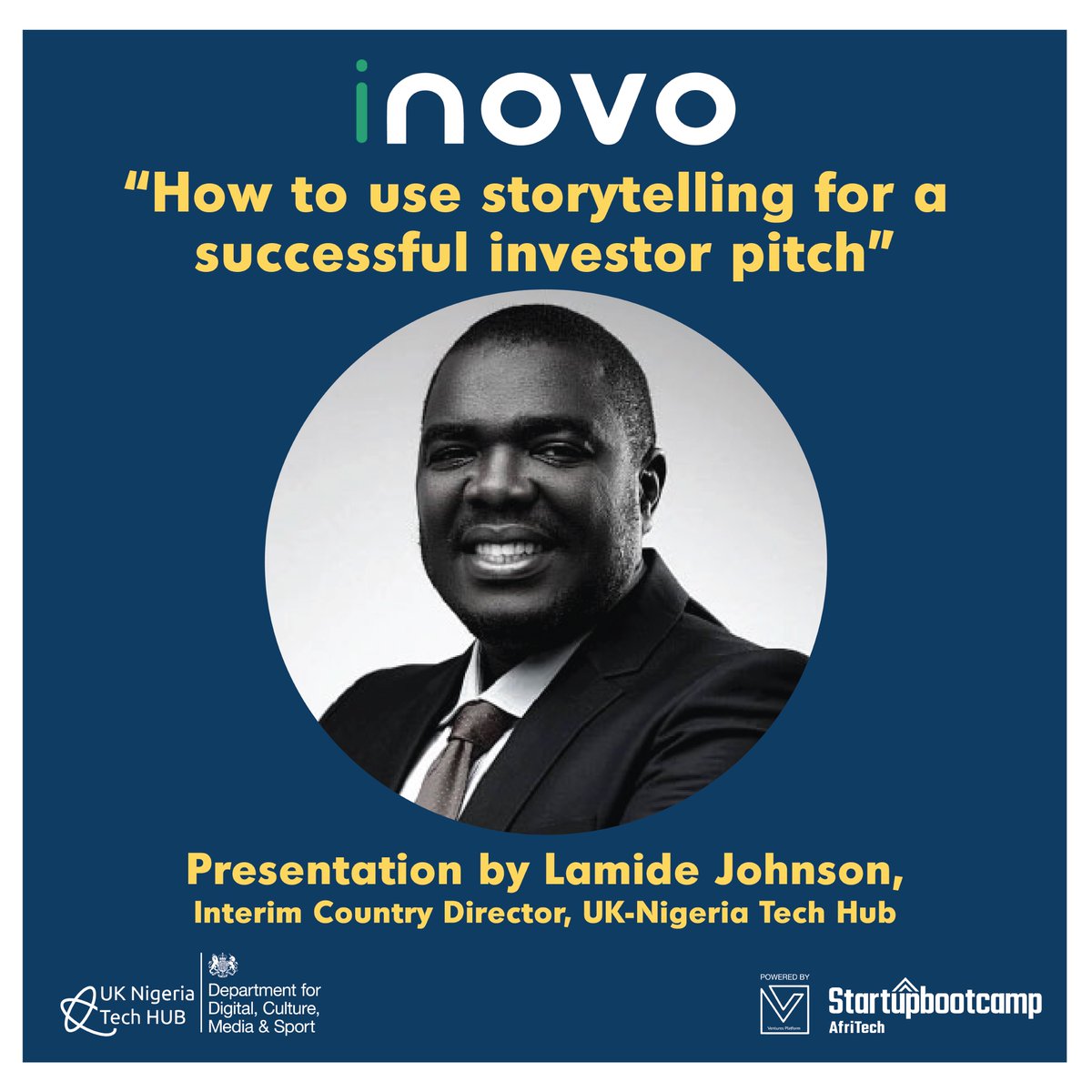 SBCAfriTech's tweet photo. The startups are having a session today with Lamide Johnson, the Interim Country Director of @ukngtechhub -official sponsors of the iNOVO programme. We hope they receive insightful feeback on scaling their businesses https://t.co/IVSsb6pKEe #UKNgTechHub #dcmstechhubs #SBCAfriTech https://t.co/qaN5RZAZlL
