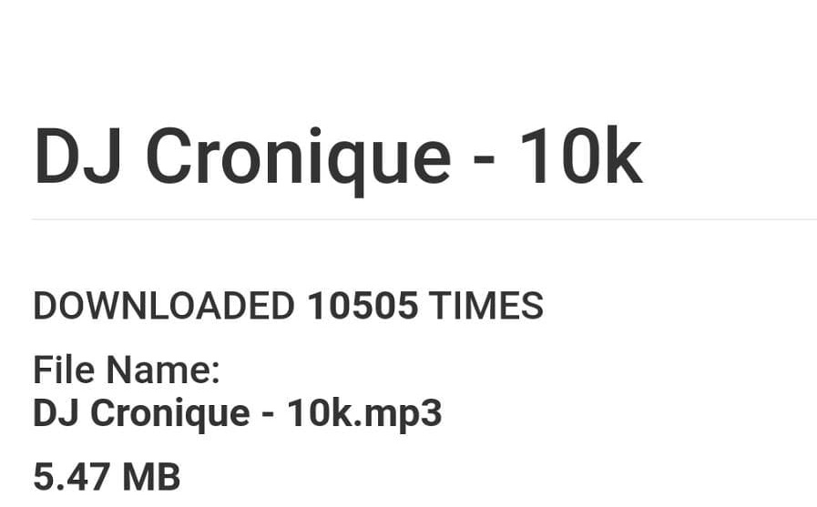 DCronique's tweet photo. MY SINGLE HAS ALREADY REACHED 10K DOWNLOADS 🚥✅💯♥️🕺🕺🕺
10k by Dj cronique   
If you have dont have it yet link for download Below
Link 1 https://t.co/nUsTwVYuDy
Link 2 https://t.co/MZqrDIxw9X
Link 3 https://t.co/Jk2hg7xT01 https://t.co/TMeiYeRyIh
