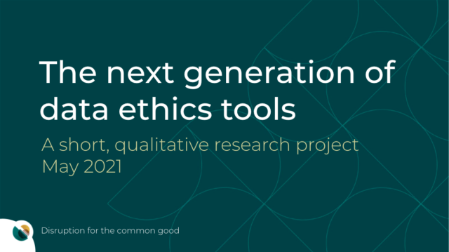 ODIHQ's tweet photo. New research by @consequentialri: The next generation of data ethics tools

- Early tech &amp; #dataethics tools &amp; their users
- The evolving tech &amp; data ethics landscape
- Lessons for the next gen of tech &amp; data ethics tools

Learn more: https://t.co/LoA9H11gxZ

#responsibletech https://t.co/62d6N0pFqz