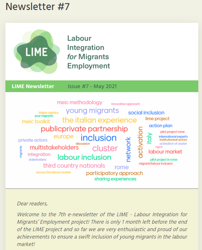 LIMEproject2019's tweet photo. 🧐Are you curious to know more about the lastest news of the #LIMEproject and what are the next important steps ❓

Then have a look at the new and 7th 🅽🅴🆆🆂🅻🅴🆃🆃🅴🆁 of the LIME project of May 2021
👇
https://t.co/ZdaoVNR6nA

📩Suscribe here: https://t.co/37mhP01Ezc https://t.co/u5oUoba1b8