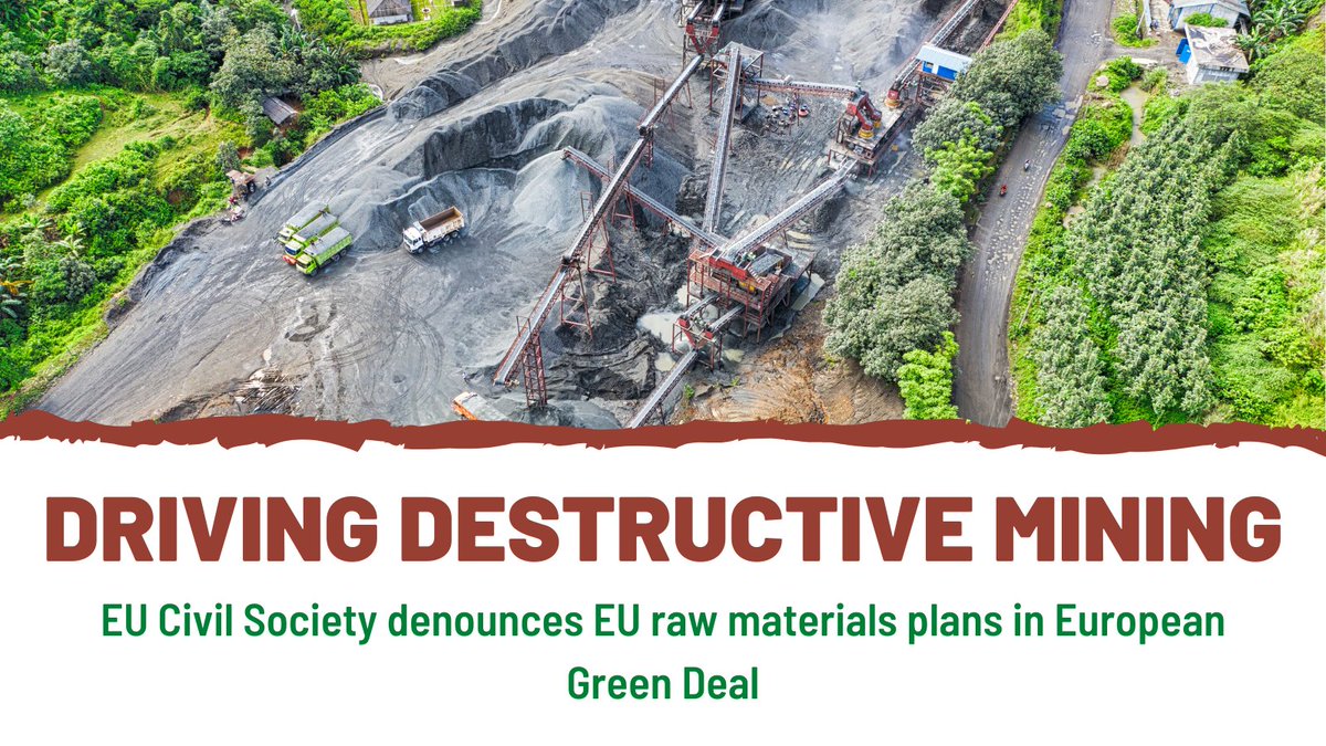 _YLNM's tweet image. 1/8: A visual guide to why 180+ communities, organisations and academics from around the 🌍 are calling on @EU_Commission to abandon parts of its #EUGreenDeal that would increase #mining extractivism...

#EndEUExtractivism

gaiafoundation.org/organisations-…