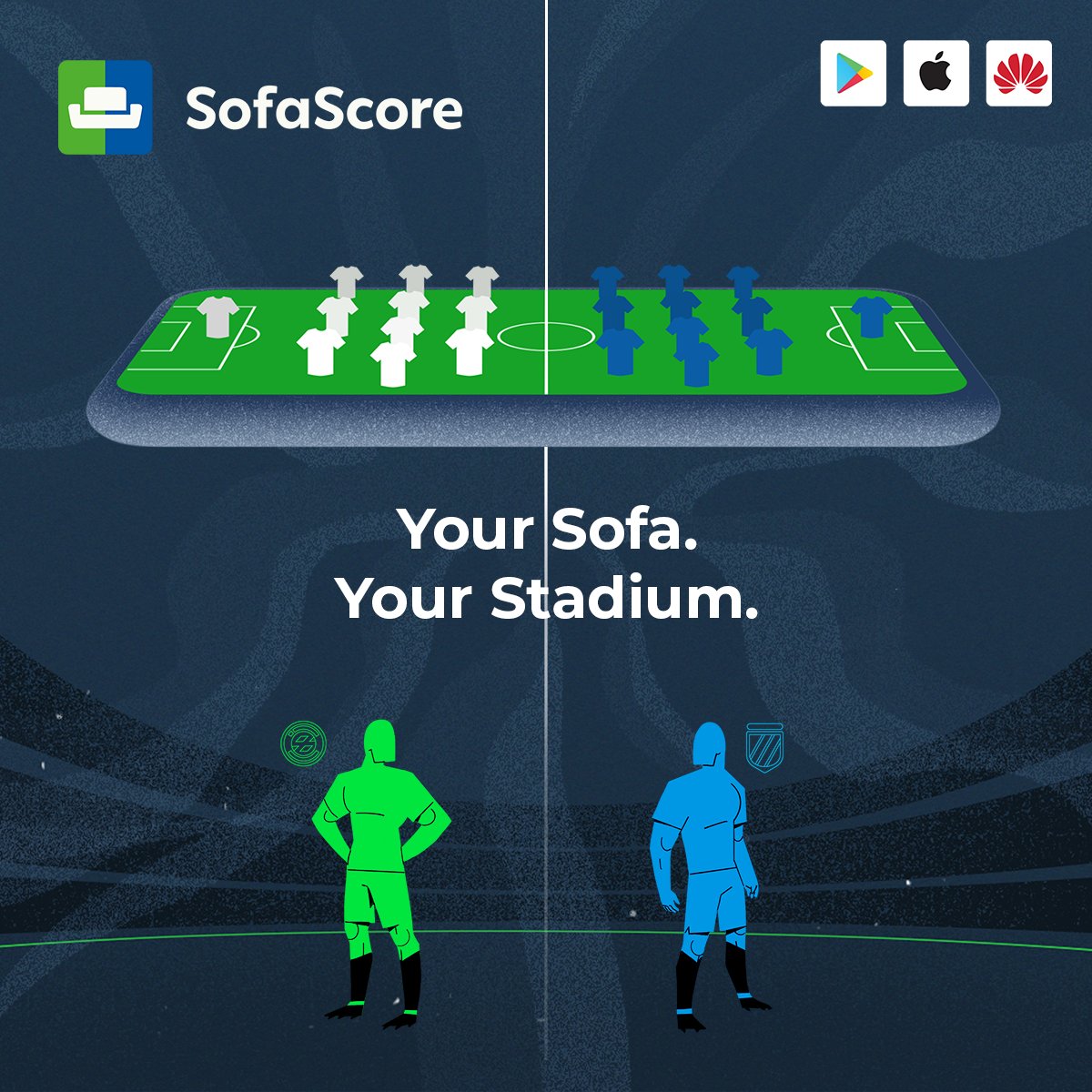 Sofascore's tweet photo. Football live scores, results, standings, lineups and match details from 1000+ leagues - SofaScore

#YourSofaYourStadium 🛋️