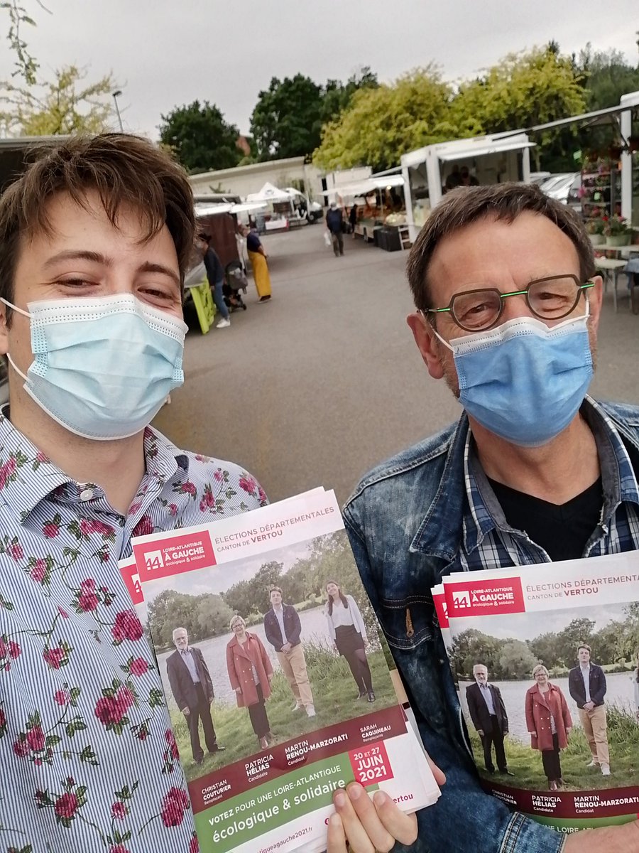 🗞️ Tractage ce matin au marché de la Haye-Fouassiere. Accueil très chaleureux des Hayonnaises et des Hayonnais.
#cantonvertou