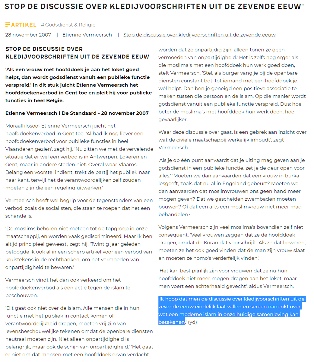 koenverc's tweet photo. @StevenVdWalle @ThomasLansens @SarahSchlitz @joachimcoens Professor,
het lijkt me niet evident om het lidmaatschap van een politieke partij te kunnen aflezen van een loketbediende? Zoals Prof. Vermeersch het al in 2007 mooi had gezegd: "Niet alleen onpartijdigheid is belangrijk, maar ook de schijn van onpartijdigheid." https://t.co/U5qaR47G9W