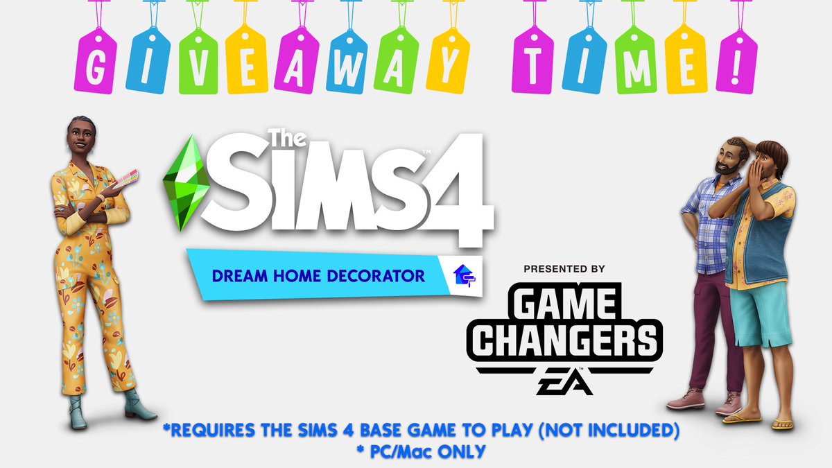 EngramPlays's tweet image. Transform your sims' lives by transforming their spaces!

The Sims 4: Dream Home Decorator Game Pack *GIVEAWAY* Thanks to @TheSims and #EAGameChangers I have one (1) Origin code for the latest pack in the franchise to give away!

Click the link to enter -&amp;gt; gleam.io/competitions/Z…