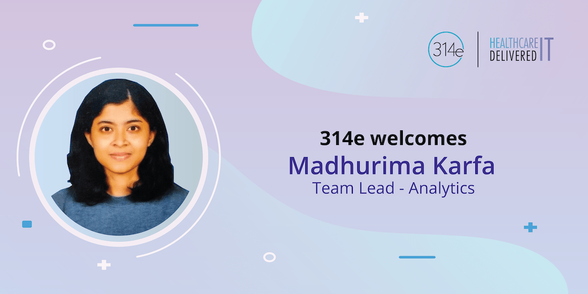 314e's tweet photo. We are pleased to announce that Madhurima Karfa has joined us as a Team lead - Analytics. Welcome to the 314e corporation family! https://t.co/NzPQfeDHqA