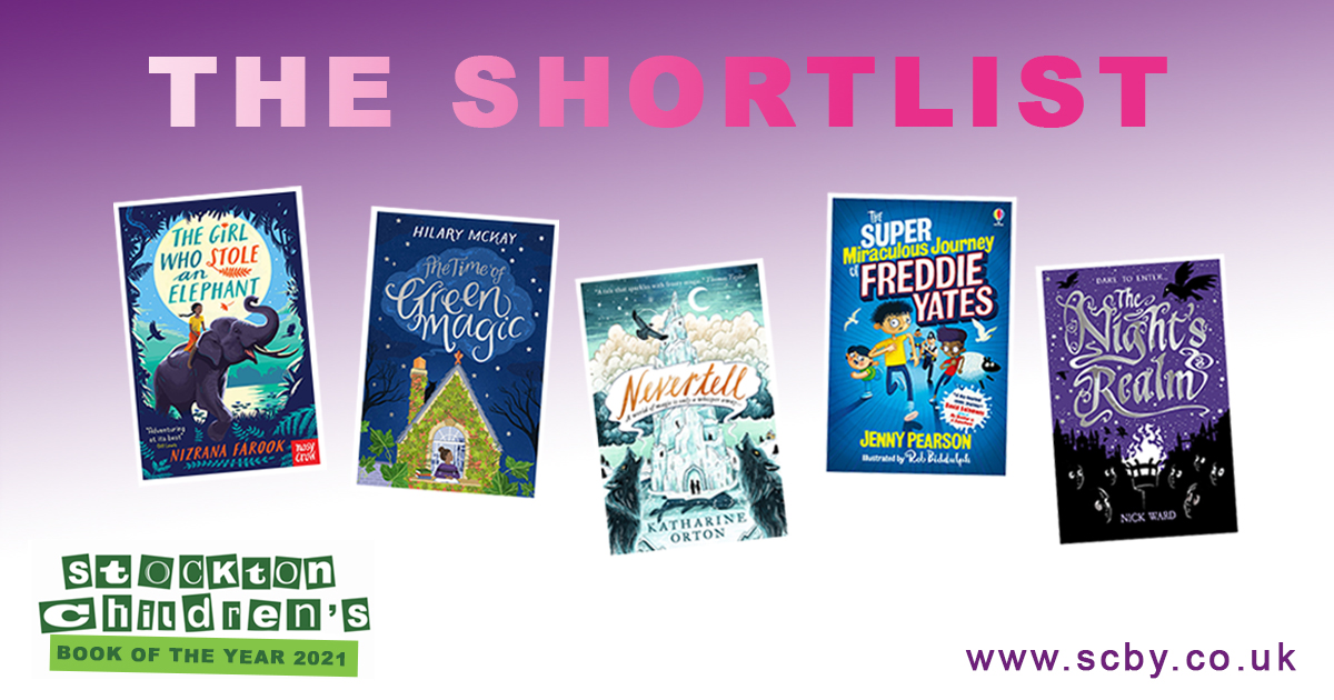 stocktonlibrary's tweet photo. π₯³ We canβt wait to celebrate our fantastic shortlist! The votes are coming in... Who will win Stockton Childrenβs Book of the Year 2021? @NizRite @hilary_mckay @KatharineOrton @J_C_Pearson @NickWardBooks π€ͺ #SCBY2021 https://t.co/h8OoePJYY9