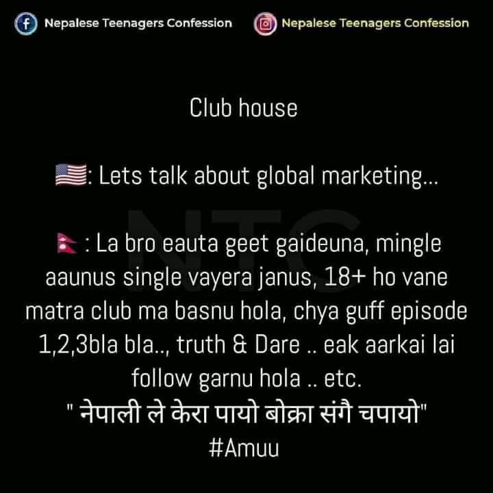 mpudasainee's tweet photo. Clubhouse in Nepal 😁 https://t.co/VFbcbQM2Gz