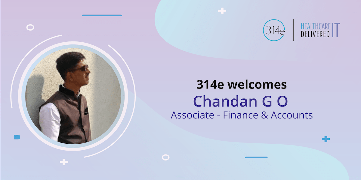 314e's tweet photo. We are pleased to announce that Chandan G O has joined us as an Associate - Finance and Accounts. Welcome to the 314e corporation family! https://t.co/0DvhDpebQh