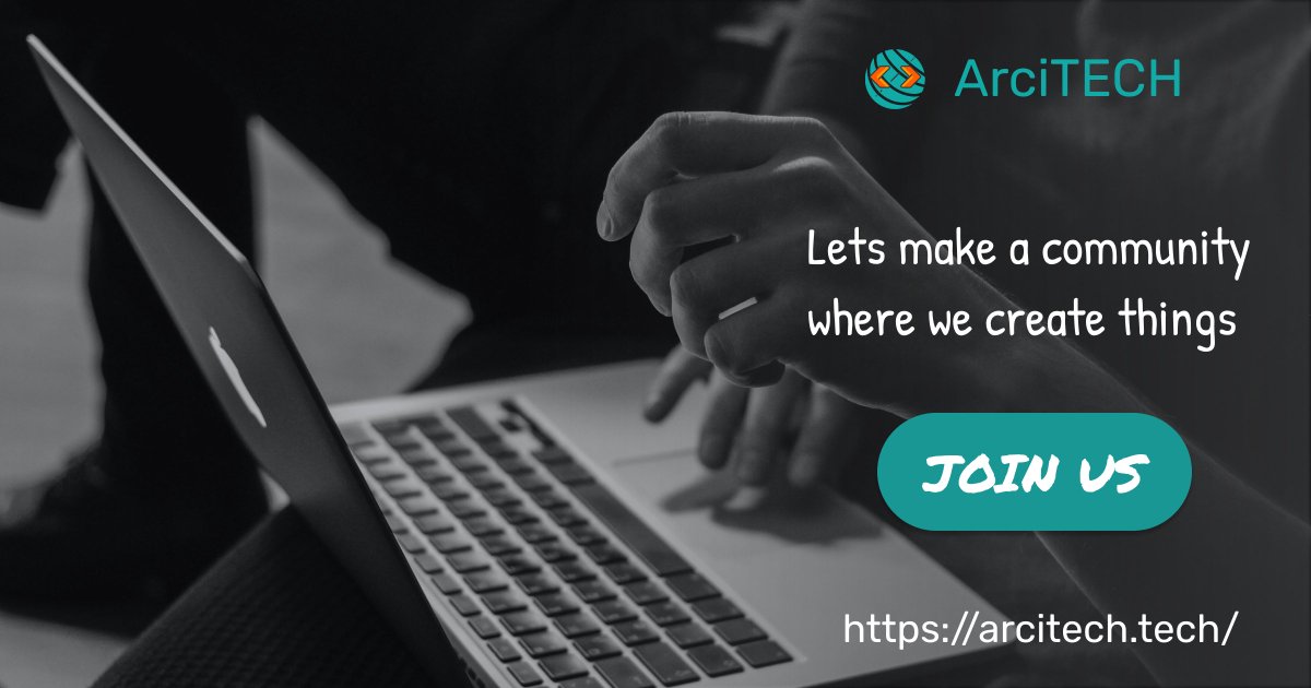 ArciTECH (@arcitech_comm) on Twitter photo Introducing ๐๐ซ๐๐ข๐๐๐๐ ๐๐จ๐ฆ๐ฆ๐ฎ๐ง๐ข๐ญ๐ฒ, an initiative from School of Engineering, Sister Nivedita University, with the vision of coming up with solutions for real life problems and grow the concept of peer-to-peer learning.
Join our Community: bit.ly/3i9vUtK Introducing ๐๐ซ๐๐ข๐๐๐๐ ๐๐จ๐ฆ๐ฆ๐ฎ๐ง๐ข๐ญ๐ฒ, an initiative from School of Engineering, Sister Nivedita University, with the vision of coming up with solutions for real life problems and grow the concept of peer-to-peer learning.
Join our Community: bit.ly/3i9vUtK