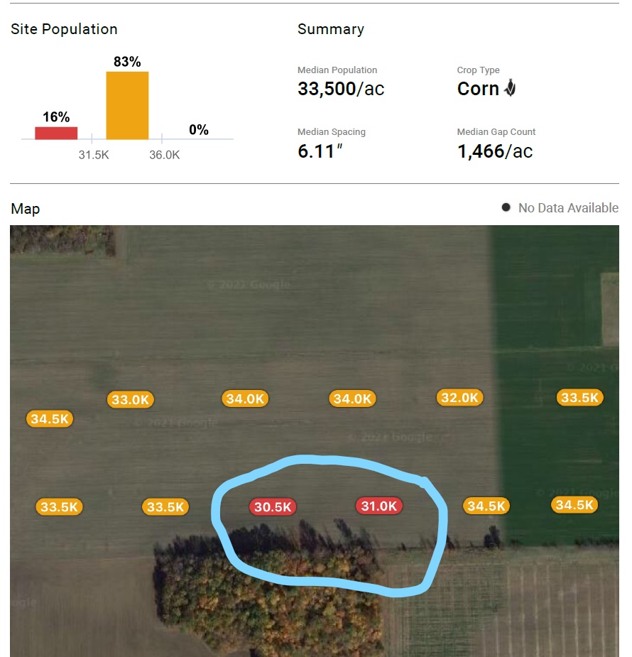 CBauer31's tweet image. Tried out the new stand count feature on the @DroneDeploy app, and it is spot on as far as accuracy goes! It matched up very well with the variable rate seeding rate map. The farmer and myself were both impressed. @PioneerSeeds #plant21 #technologyiscool
